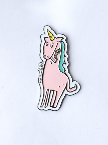 Pin Badge Bad Unicorn